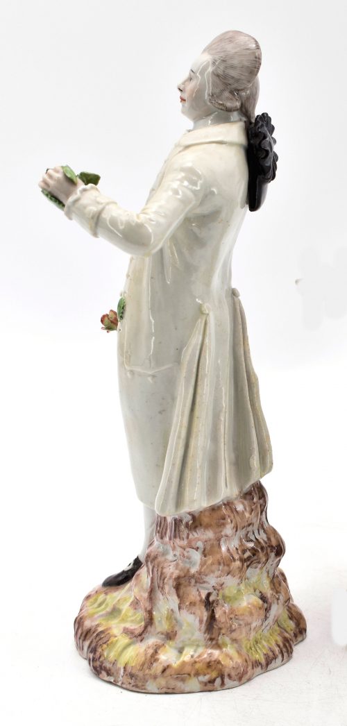 Frühling aus einer Serie von Jahreszeitenfiguren Wallendorf Porzellan um 1780 Modelleur Johann Heinrich Haag attr. H. 28,5 cm