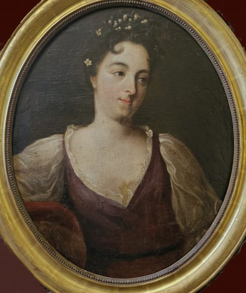 Bon Boullogne 22. Februar 1649 - 17. Mai 1717 Portrait einer Dame - Allegorie Flora