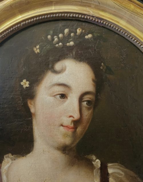 Bon Boullogne 22. Februar 1649 - 17. Mai 1717 Portrait einer Dame - Allegorie Flora