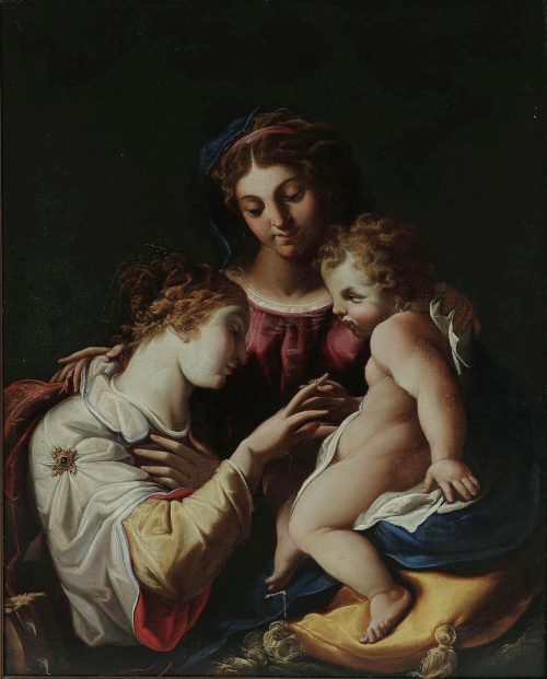 Alternative view of Antiveduto Gramatica (oder auch Grammatica) (1571 - 1626)   Die mystische Ehe der heiligen Katharina