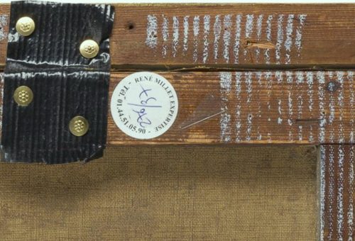 STANISLAS VICTOR ÉDOUARD LEPINE 1835 Caen - 1892 Paris BOIS À MOUDON, 1891 - Provenienz: Collection Dr. Jean Michaux - Expertise René Millet, Paris