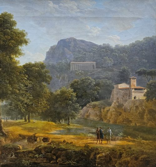 Jean-Victor BERTIN (Paris, 1767 – ebenda, 1842) Landschaft - Expertise Francois Marandet