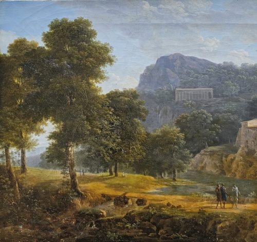 Jean-Victor BERTIN (Paris, 1767 – ebenda, 1842) Landschaft - Expertise Francois Marandet