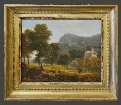 Jean-Victor BERTIN (Paris, 1767 – ebenda, 1842)  Landschaft - Expertise Francois Marandet