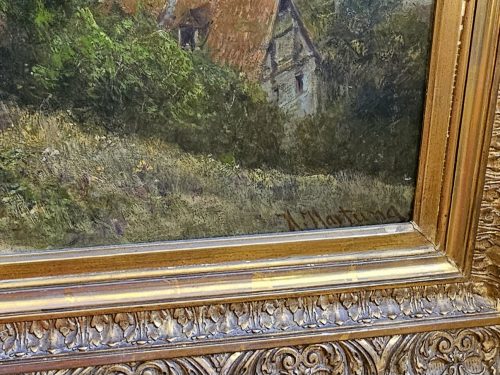 HEINRICH HARTUNG (1851-1919) Die Löwenburg in Monreal 93,5 x 133 cm Signiert und datiert rechts unten: H. Hartung 93. Im Originalrahmen Ein Hauptwerk des Malers.