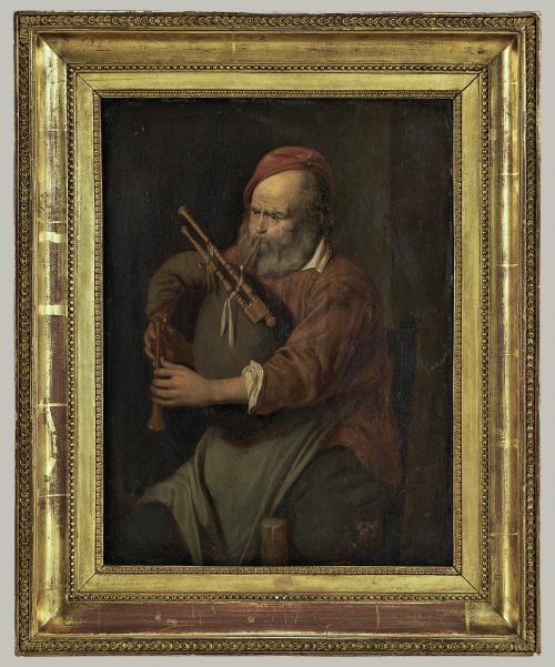 David Rijckaert Ryckaert III. 1612-1661 attr. Der Dudelsackspieler Öl auf Holz