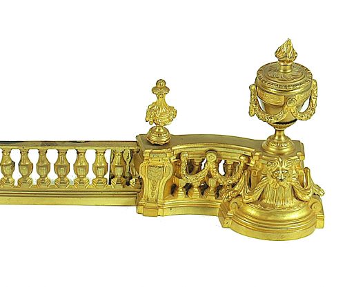 Alternative view of Kaminböcke Frankreich Klassizismus Louis XVI um 1780  Feuervergoldete Bronze Länge variabel ca. 70 cm bis 105 cm