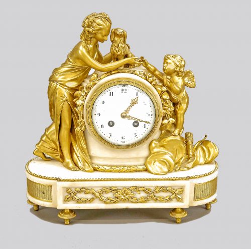 Pendule „à la Fidélité” (Allegorie auf die Treue) Klassizismus Louis XVI Frankreich um 1790