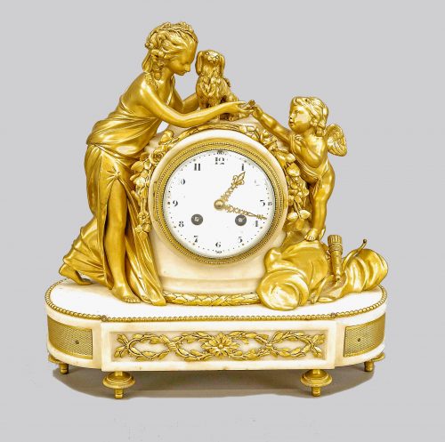 Pendule „à la Fidélité” (Allegorie auf die Treue) Klassizismus Louis XVI Frankreich um 1790