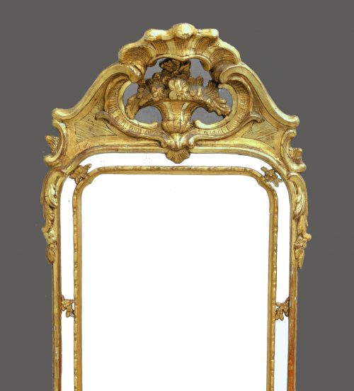 Spiegel Rokoko Louis XV um 1760 97x43 cm