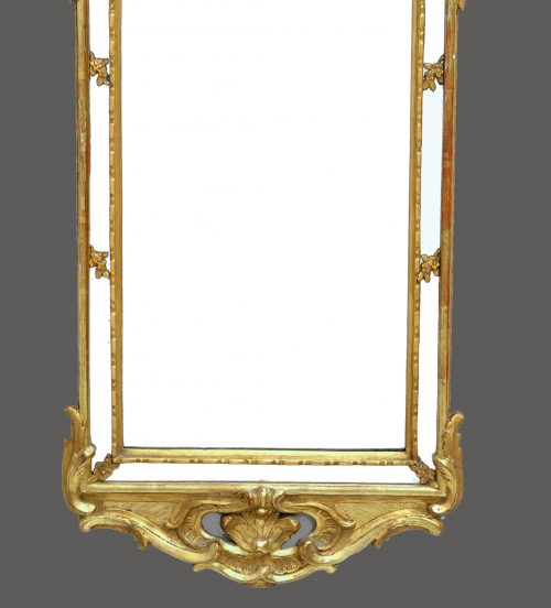 Alternative view of Spiegel Rokoko Louis XV um 1760  97x43 cm
