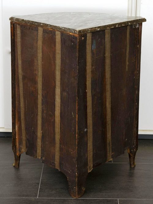 Eckkommode Rokoko Encoignure Frankreich Um 1760 GESTEMPELT F.BURY FERDINAND BURY 1740-1795 Maître 27.Juli 1774