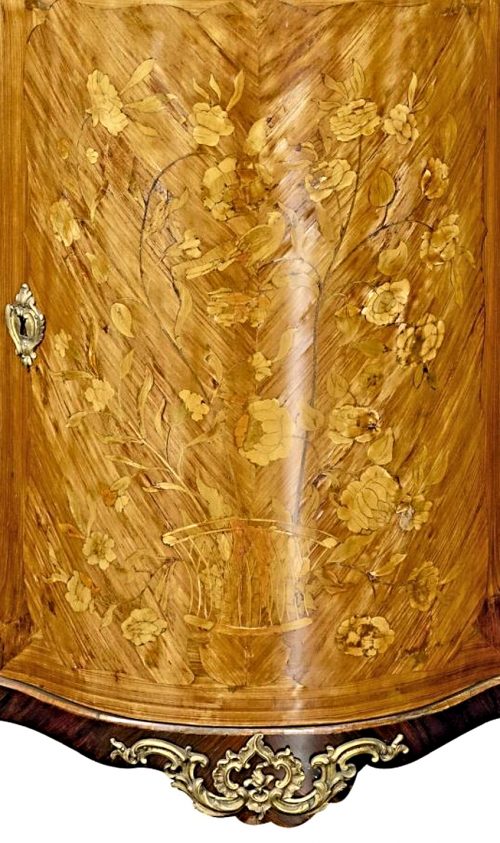 Kommode Eckkommode Rokoko Encoignure Frankreich Louis XV um 1760 88,5 x 51,5 x 51,5 cm