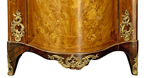 Kommode Eckkommode Rokoko Encoignure Frankreich Louis XV um 1760 88,5 x 51,5 x 51,5 cm