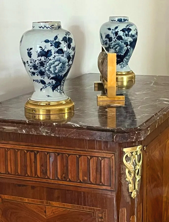 Kommode Anrichte Buffet Rokoko Frankreich Transition Louis XV um 1765 gestempelt A.L.GILBERT André Louis Gilbert (17466-1809) – Bild 5