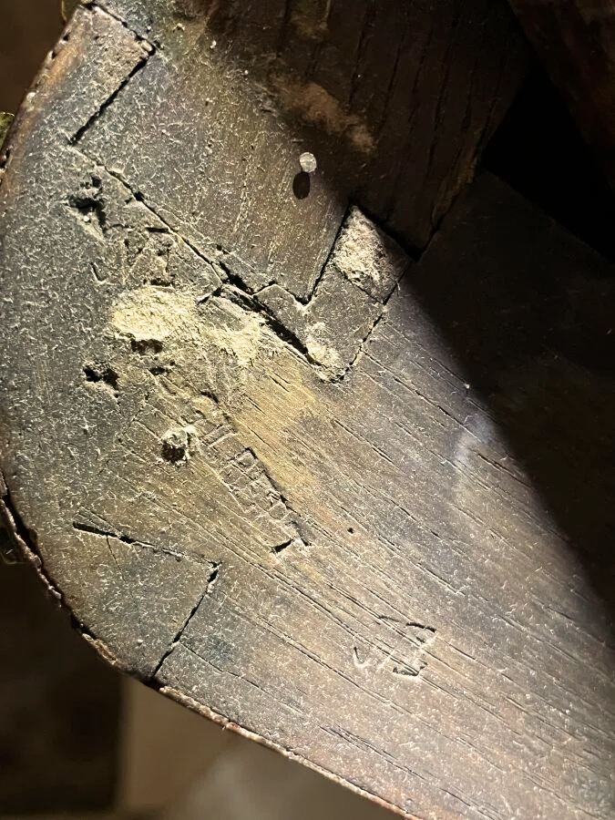 Kommode Anrichte Buffet Rokoko Frankreich Transition Louis XV um 1765 gestempelt A.L.GILBERT André Louis Gilbert (17466-1809) – Bild 8