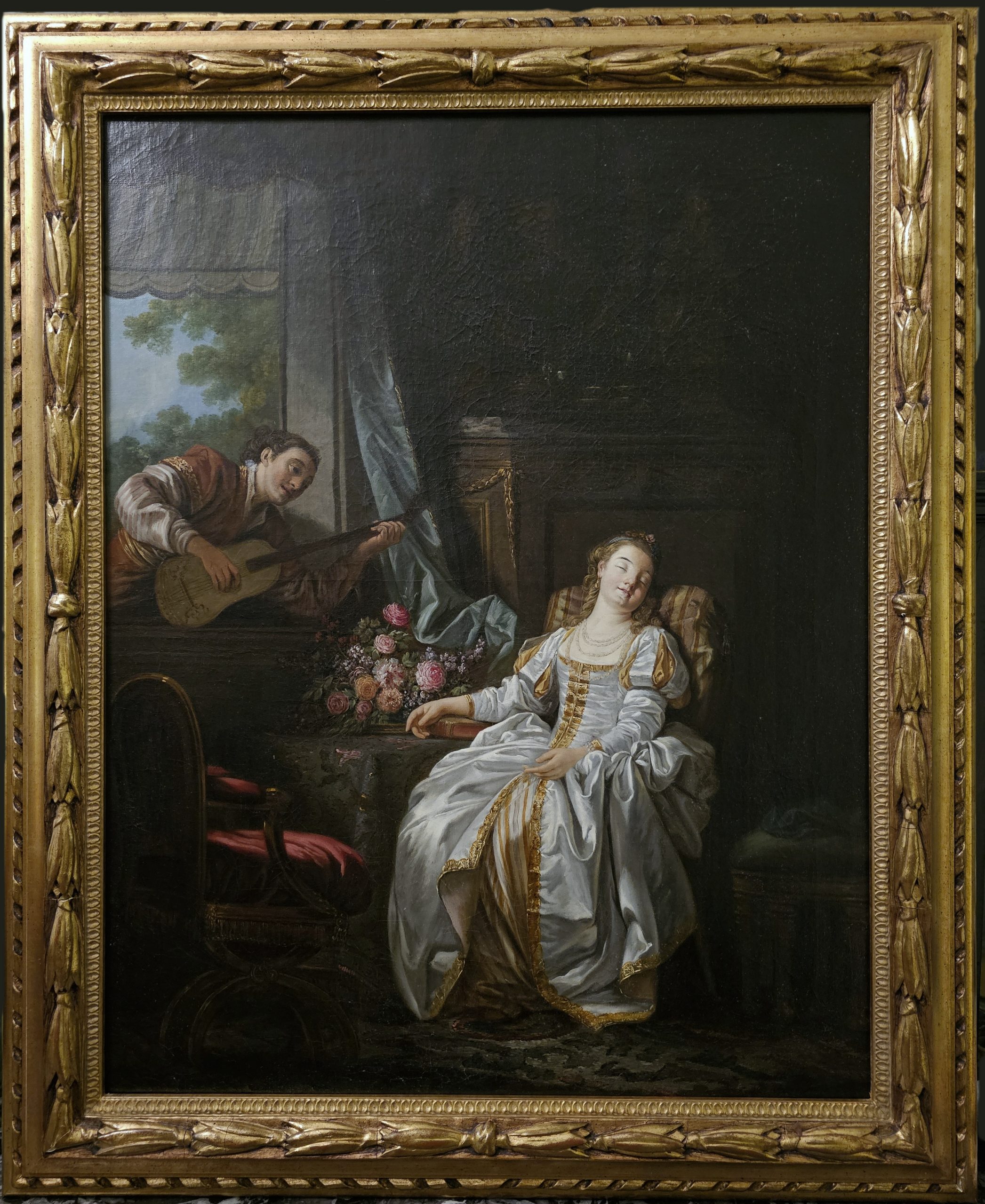 Jean-Baptiste Leprince (Metz 1734–1781 Saint-Denis-du-Port) L’Amour à l’espagnole - Expertise Francois Marandet London