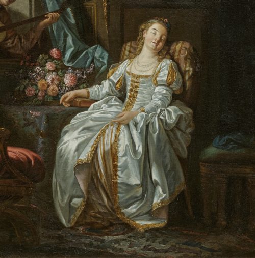 Jean-Baptiste Leprince (Metz 1734–1781 Saint-Denis-du-Port) L’Amour à l’espagnole - Expertise Francois Marandet London