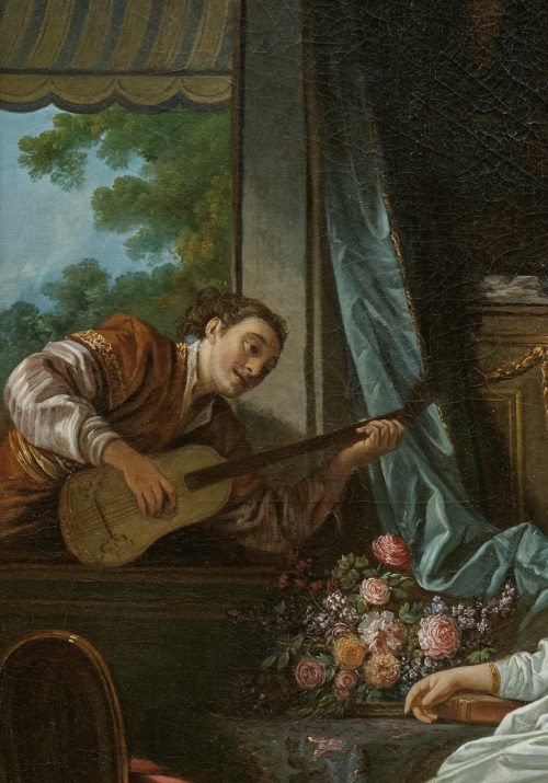 Jean-Baptiste Leprince (Metz 1734–1781 Saint-Denis-du-Port) L’Amour à l’espagnole - Expertise Francois Marandet London