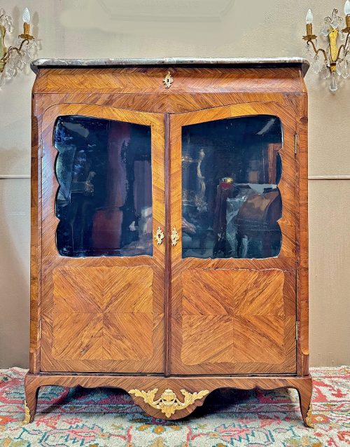 Vitrine Rokoko Frankreich Louis XV Gestempelt L.BOUDIN um 1765   LEONARD BODIN 1735-1807 Maître 4.März 1761