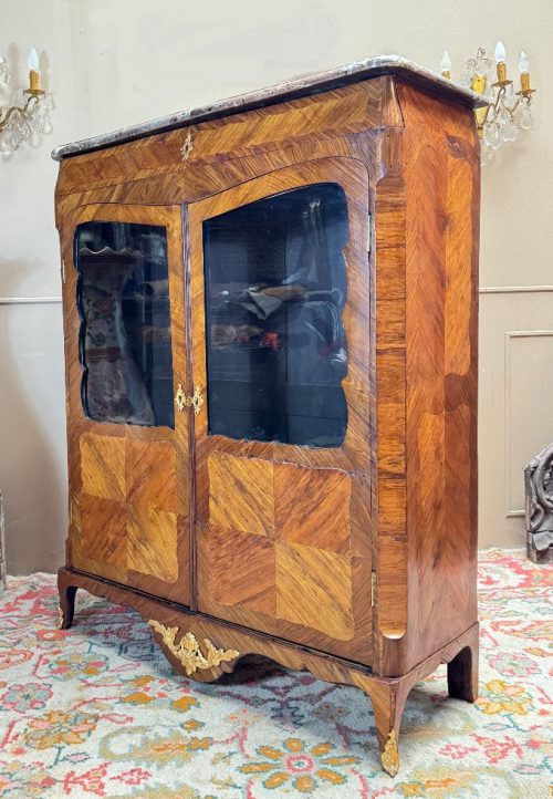 Vitrine Rokoko Frankreich Louis XV Gestempelt L.BOUDIN um 1765 LEONARD BODIN 1735-1807 Maître 4.März 1761