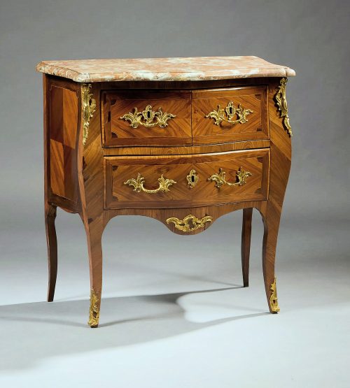 Kommode Rokoko Frankreich Louis XV Barock um 1760  gestempelt P ROUSSEL sowie 2 x JME Jurande des Menuisiers Ébénistes