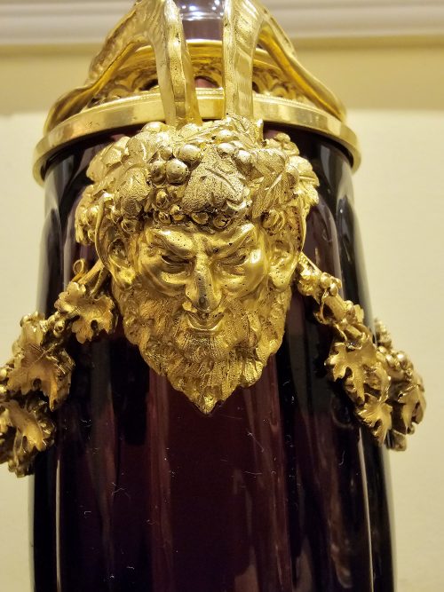 Potpourri Vase Glas Amethyst Farbe Klassizismus Louis XVI Frankreich 19.Jh. Höhe 32 cm