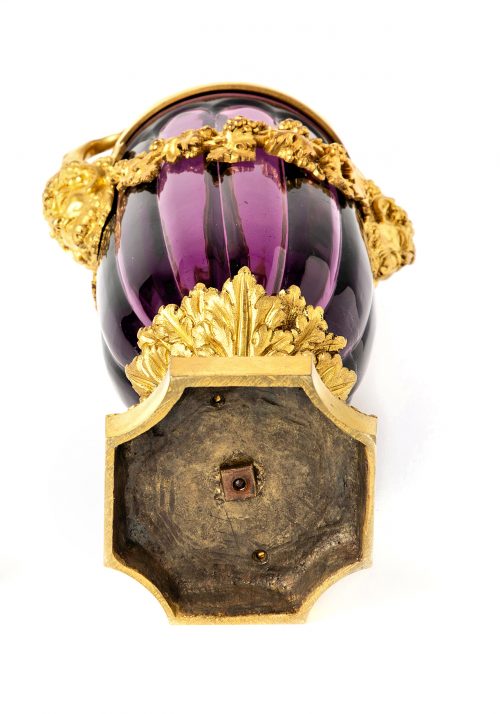 Potpourri Vase Glas Amethyst Farbe Klassizismus Louis XVI Frankreich 19.Jh. Höhe 32 cm