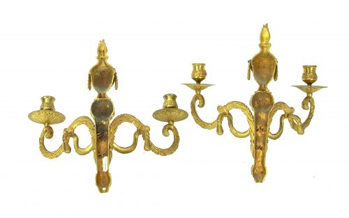 Wandlampen Klassizismus Appliken Schweden Louis XVI um 1790 H. 28 cm