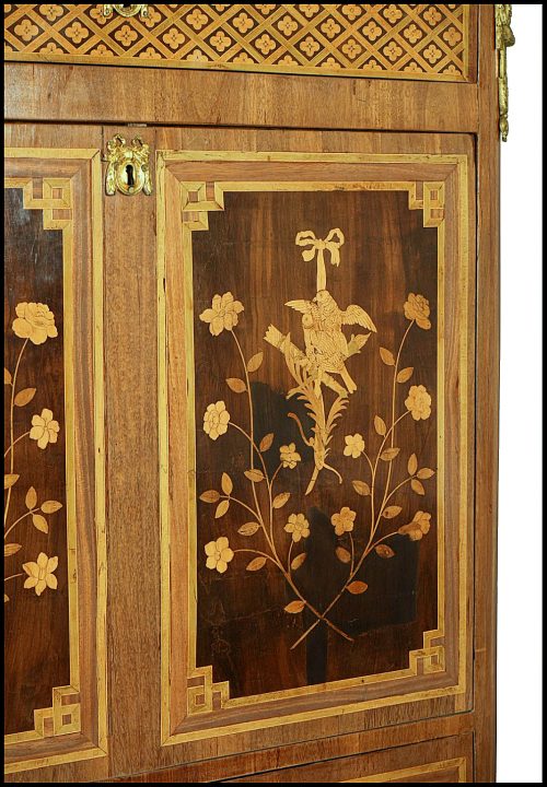 Sekretär Secrétaire à abattant Klassizismus Louis XVI Frankreich um 1780 gestempelt DELORME