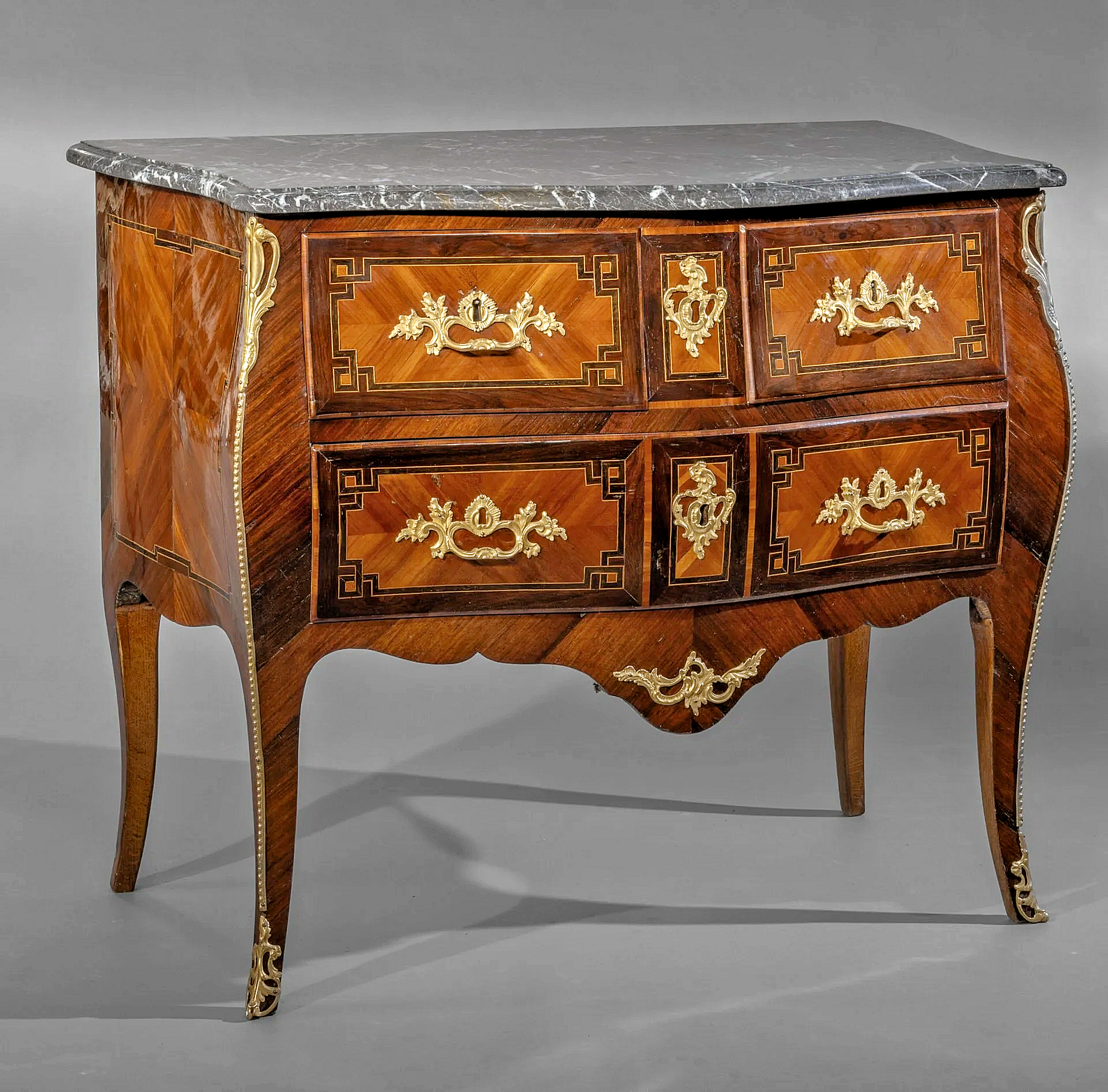 Kommode Rokoko Frankreich Louis XV um 1765 gestempelt H.WIRTZ Henri Wirtz Maître 5. Oktober 1748 T. 58 cm Br. 100 cm H. 85 cm – Bild 6