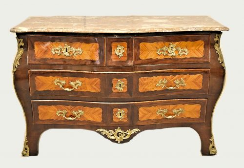 Kommode Rokoko Frankreich Louis XV um 1750 Jean-Charles Ellaume attr.  L. 129 cm, H. 84 cm, T. 64 cm