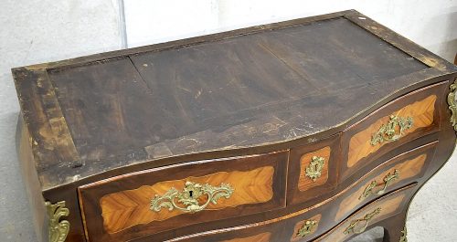 Kommode Rokoko Frankreich Louis XV um 1750 Jean-Charles Ellaume attr.  L. 129 cm, H. 84 cm, T. 64 cm – Bild 6