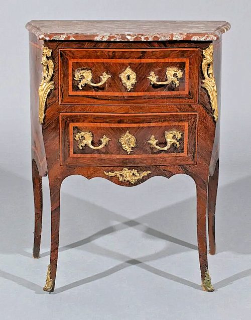Kommode Rokoko Frankreich Louis XV um 1750  H.85 cm, Br. 69 cm, T.37 cm – Bild 4