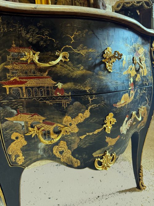 Kommode Rokoko Frankreich Louis XV um 1750 Koromandellack Adrien Delorme attr.  Br. 88 cm, H. 84 cm, T. 48 cm  Adrien Delorme Maître 22. Juni 1748 – Bild 8