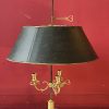 Schreibtischlampe Bouillotte Klassizismus Frankreich Louis XVI um 1790 H. 64,5 cm