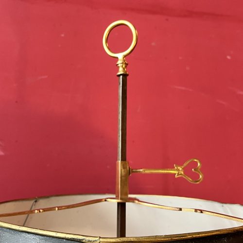 Schreibtischlampe Bouillotte Klassizismus Frankreich Louis XVI um 1790 H. 64,5 cm – Bild 3