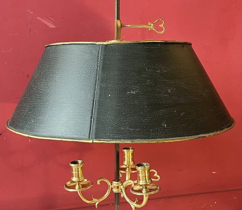 Schreibtischlampe Bouillotte Klassizismus Frankreich Louis XVI um 1790 H. 64,5 cm – Bild 4