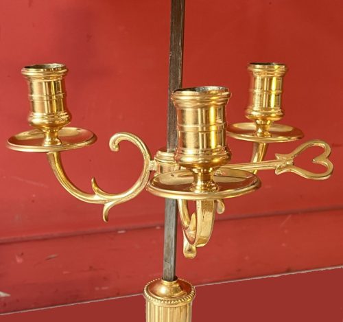 Schreibtischlampe Bouillotte Klassizismus Frankreich Louis XVI um 1790 H. 64,5 cm – Bild 7
