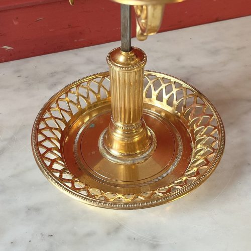 Schreibtischlampe Bouillotte Klassizismus Frankreich Louis XVI um 1790 H. 64,5 cm – Bild 8