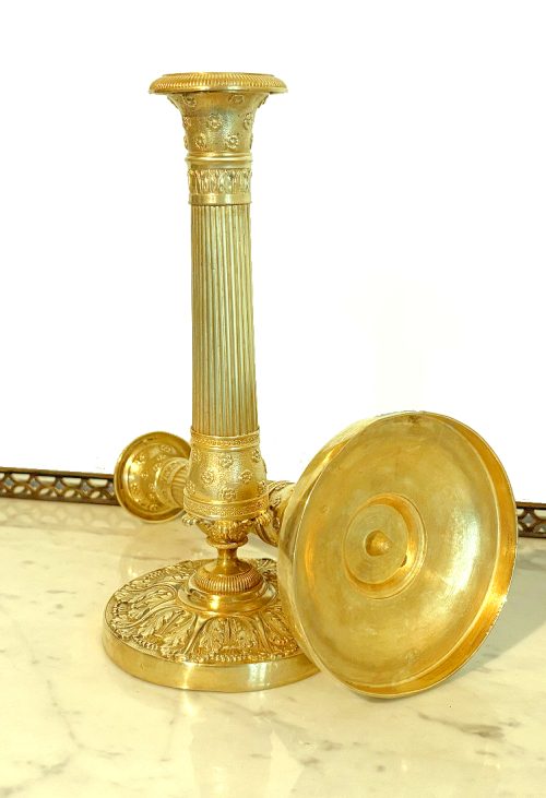 Kerzenständer Empire Frankreich um 1810  H. 24,5 cm – Bild 6
