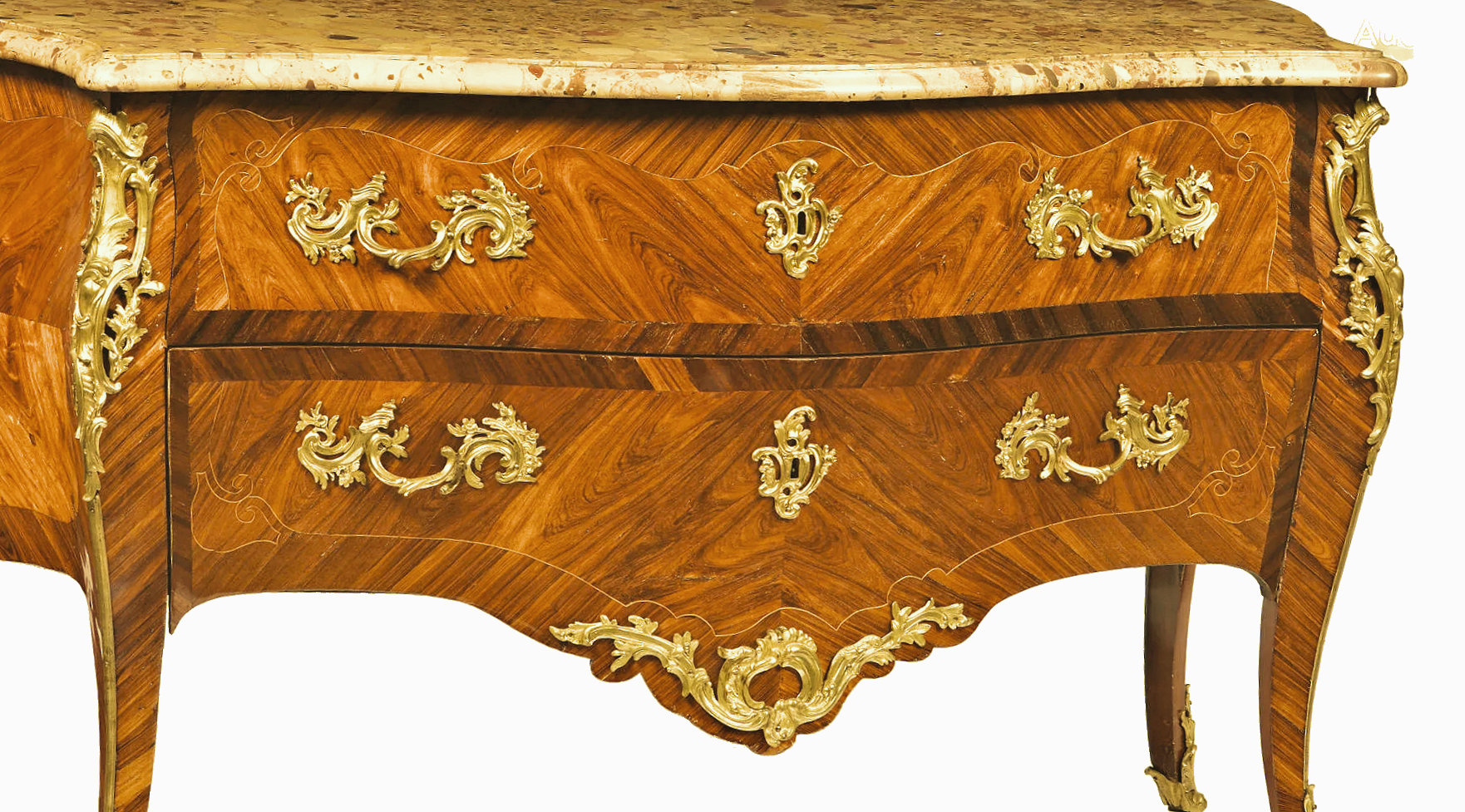 Prächtige Kommode Rokoko gestempelt „J C….“ Jacques-Charles-Denis Chartier sowie JME Frankreich Louis XV um 1760 – Bild 2