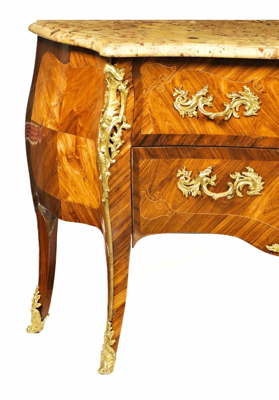 Prächtige Kommode Rokoko gestempelt „J C….“ Jacques-Charles-Denis Chartier sowie JME Frankreich Louis XV um 1760 – Bild 3