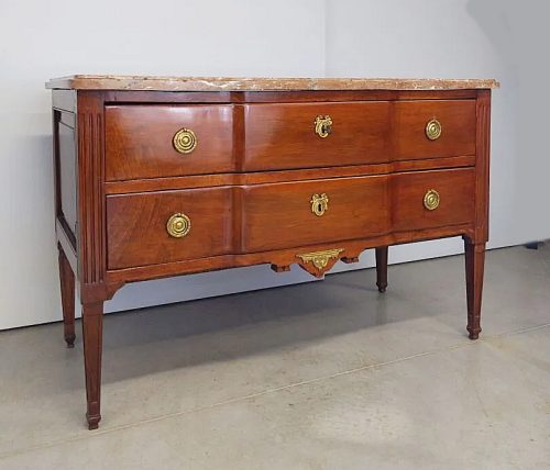 Alternative view of Kommode Klassizismus Frankreich Louis XVI Mahagoni um 1790 Joseph Canabas attr.