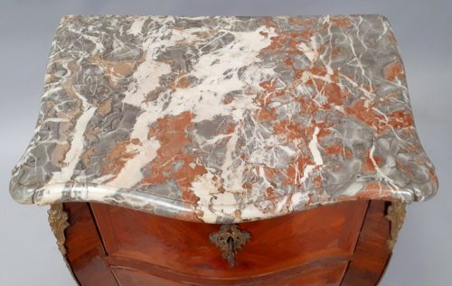 Kommode Rokoko Frankreich Louis XV um 1750   Rosenholz- und Palisanderfurnier – Bild 2